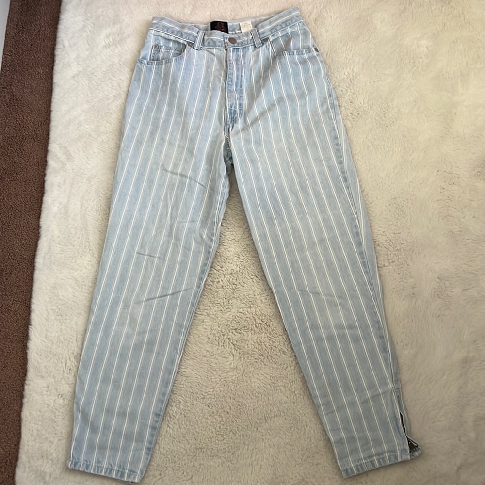 Vintage Striped Mom Jeans Size 11 (Juniors)